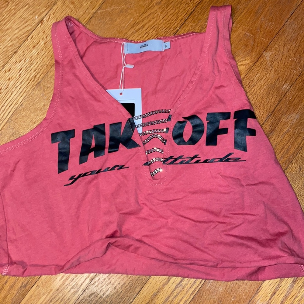 Chained cropped top